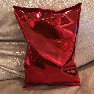 Anya Hindmarch Metal clutch (red)